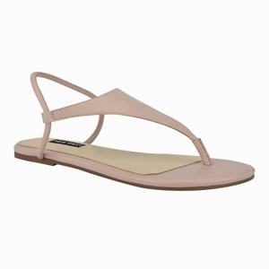 Nine West Braydin Stretch Flat Sandals - Brown - Ireland (XV3421907)